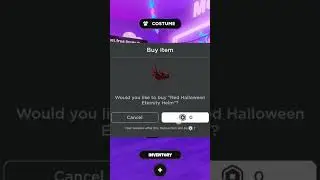 Sniping "Red Halloween Eternity Helm" in Vibe Hugs #roblox #shorts #limited #ugc