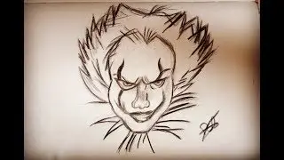 A draw of It. Рисунок Оно. Пеннивайз.