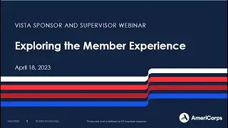 Exploring the Member Experience (4/18/23)
