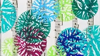 Dendritic Monoprinting - Circles