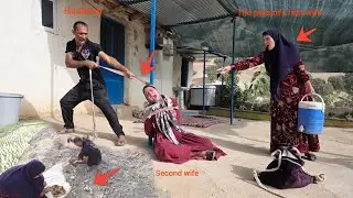  husband plans to go to plant potatoes and ties second wife with a rope for the safety of the house.