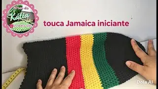 touca Jamaica em crochê canhoto