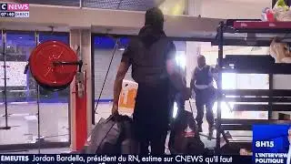 👮‍♀️ FLASH | Un émeutier pris en flagrant délit en direct sur la chaîne @CNEWS.