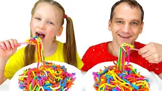 Lisa and Misha play with toys - adventure stories for kids