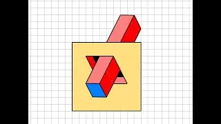 How to draw a simple 3d in graph sheet #artwithcad #geometricdesign #3ddrawing
