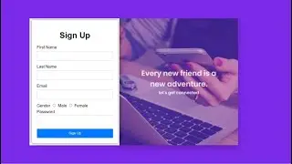 How to create a Sign Up Form using HTML and CSS | For Beginners | Step-by-Step | IB CodeAcademy