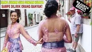 PAKE KEBAYA KE PUSAT KOTA SAMPE JADI PUSAT PERHATIAN 😍