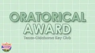 Oratorical Award
