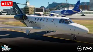 🔴[ LIVE-IVAO ]🔴 ✈️Caldas Novas Airport | SBGO SBCN| C25C | FLYMAX VA | MSFS2020