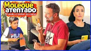Moleque atentado, fundiu o motor do carro
