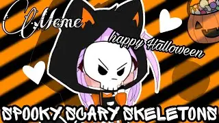 Spooky scary skeletons 🎃 meme🦇 happy Halloween 🎃 LeraLace
