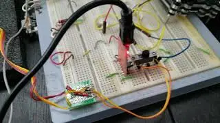 Nextion 7" display showing the list function