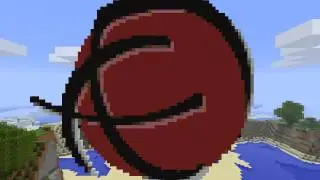 The Ravelry logo built in Minecraft