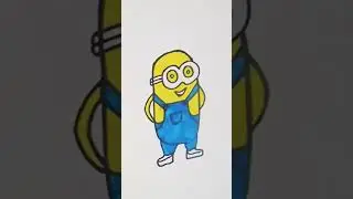 #shorts|Drawing Minions |coloring for kids & toddlers|lets draw, paint together|beginer draw|