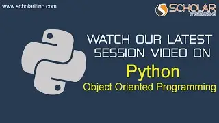 Python- Object Oriented Programming Session Video #pythonprogramming #pythonprogramminglanguage