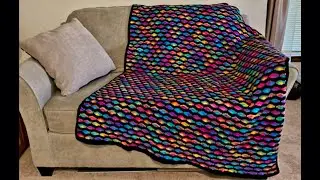 EASY Crochet Blanket Tutorial / The Polychromatic Blanket
