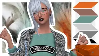 CAS►  Стрит фэшн+кэжуал  по цветовой  палитре  (The Sims 4)