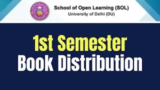 DU SOL 1st Semester Book Distribution | Update by SOL Official | SOL Reporter.