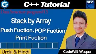 Stack implementation using array in C++/Data Structure