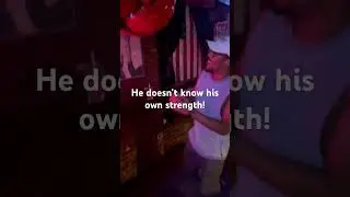 He doesn’t know how own strength…and he’ll never find out 😂