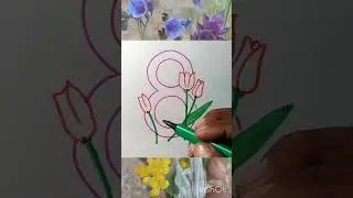8-martga rasm chizish 🌸 | Oson rasm chizish 