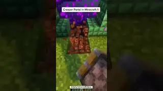 Creeper portal design tutorial #shorts #youtubeshorts #minecraft