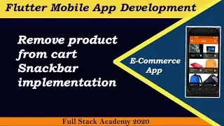 Flutter Snack Bar | Flutter Add to cart | Remove from cart | Flutter Snack bar example