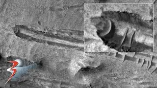 Could this be a Crashed Disc-Shaped Object Spotted Near Ceti Mensa on Mars?