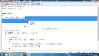 Matrix Each Raw Element Sum in C++