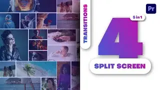 Transform Your Videos With 4 Split-screen Multiscreen Transitions! Premiere Pro Template Tutorial