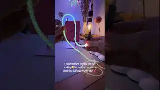 Beautiful desk setup - Glowing Charging Wire | #homeoffice | Statik