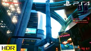 CYBERPUNK 2077 NEW PATCH 1.52 UPDATE - PS4 Slim Gameplay Performance & Graphics Test #30