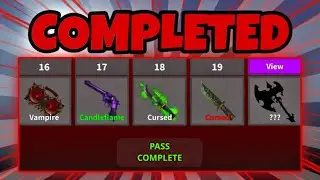 I Completed The MM2 HALLOWEEN BATTLEPASS! (Murder Mystery 2)