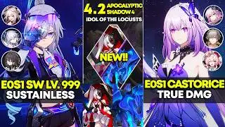 NEW Apocalyptic Shadow 4 | E0S1 SW Lv. 999 Sustainless & E0S1 Cassie True DMG | Honkai Star Rail 4.2