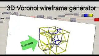 Coloured and printable 3D voronoi cell generator | Grasshopper 3D