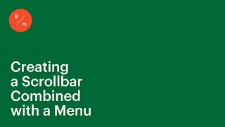 Creating a Scrollbar Combined with a Menu in Readymag