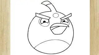 COMO DESENHAR O BOMBA O PÁSSARO PRETO DE ANGRY BIRDS