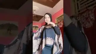Jilbab Hitam Batik 