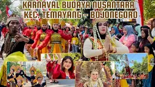 Karnaval Umum Budaya Nusantara Kecamatan Temayang - Peringatan HUT Ke 79 RI Tahun 2024