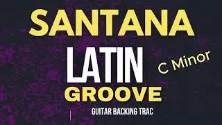 Santana style backing track C minor