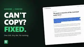 Unlock Copy: select and copy on sites that block it (Chrome and Firefox)