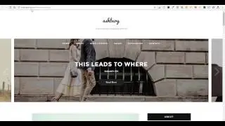 Ashbury WordPress Theme - Enable Sticky Menu