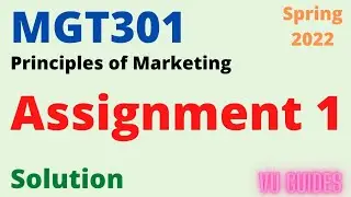 MGT301 Assignment 1 Solution Spring2022 