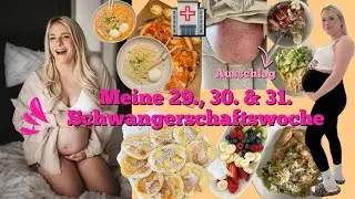 Meine 29., 30. & 31. Schwangerschaftswoche🤰🏼UPDATE, Krankenhaus 🏥, Lungenreife - WHAT I EAT 🍕🍔