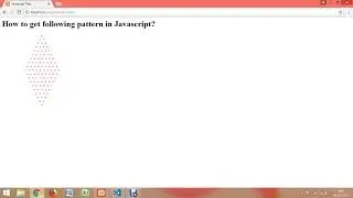 JavaScript  pyramid pattern program task 3