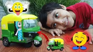 Tuk Tuk Auto Rickshaw for Kids || Kids Electric Tricycle Toys || Kids Playing with Auto Rickshaw