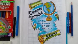 PORTADAS PARA CUADERNOS FÁCIL - CARATULAS de CIENCIAS SOCIALES