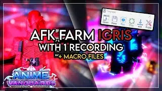 How To AFK Farm Igris/Double Dungeon Act 3 (No Macro file) | Anime Vanguards
