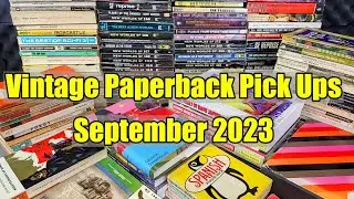 VINTAGE Book + PAPERBACK Pickups - September 2023 - Incredible SF - Penguin - DAW - ASMR, Maybe!
