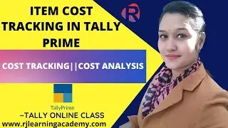 Item Cost tracking in Tally Prime||Item Cost analysis||Tally Prime||Tally Online class